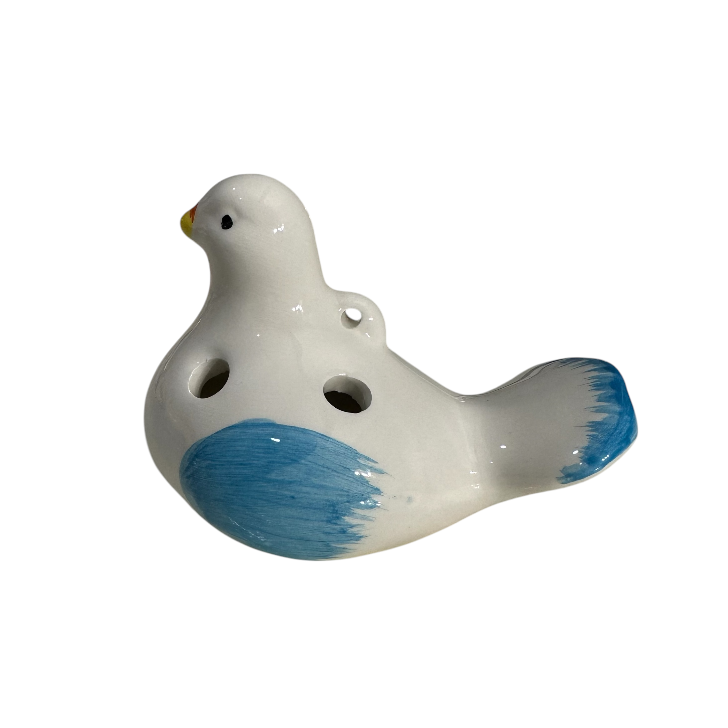 Ceramic Bird Water Whistle – Blue Wing