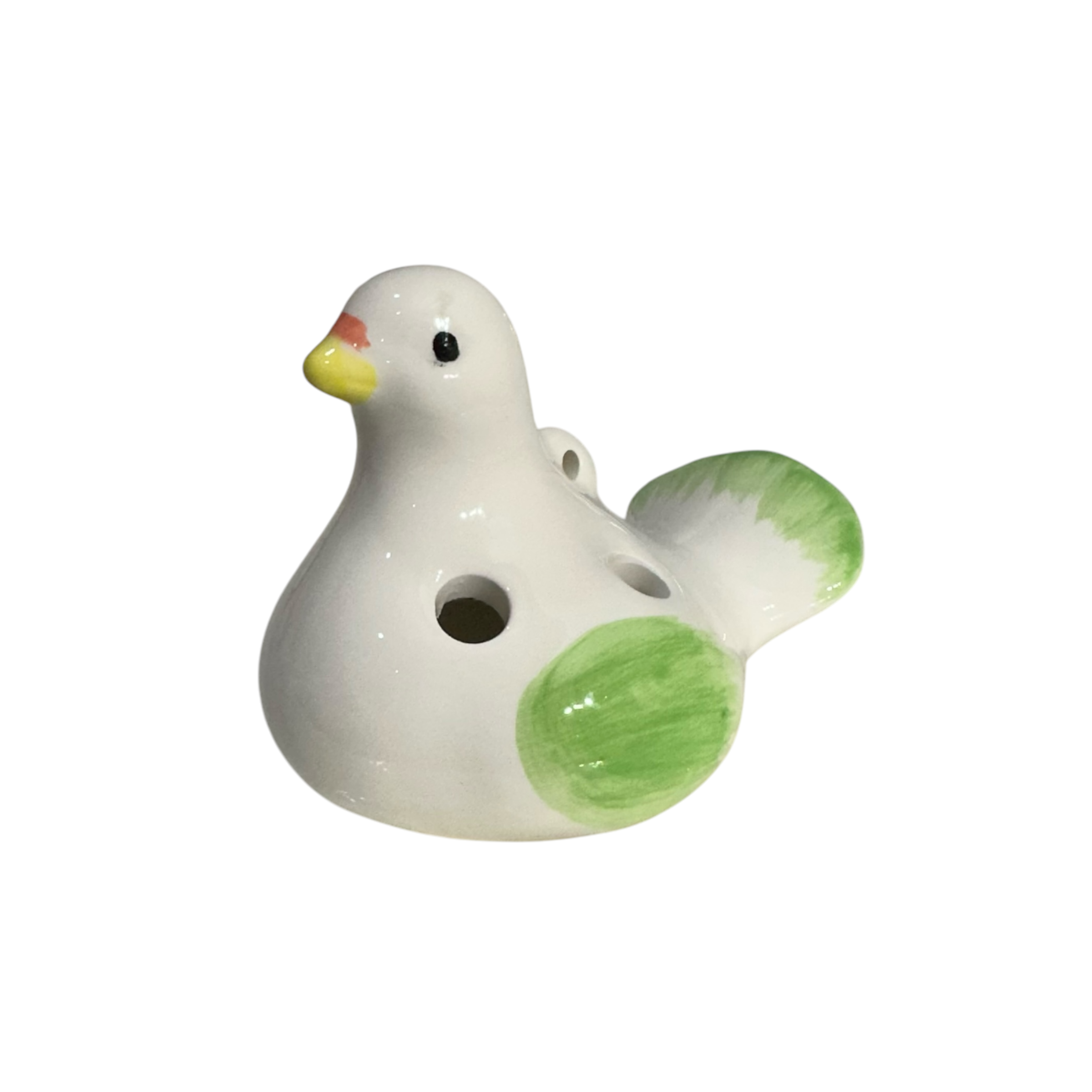 Ceramic Bird Water Whistle – Green Wing
