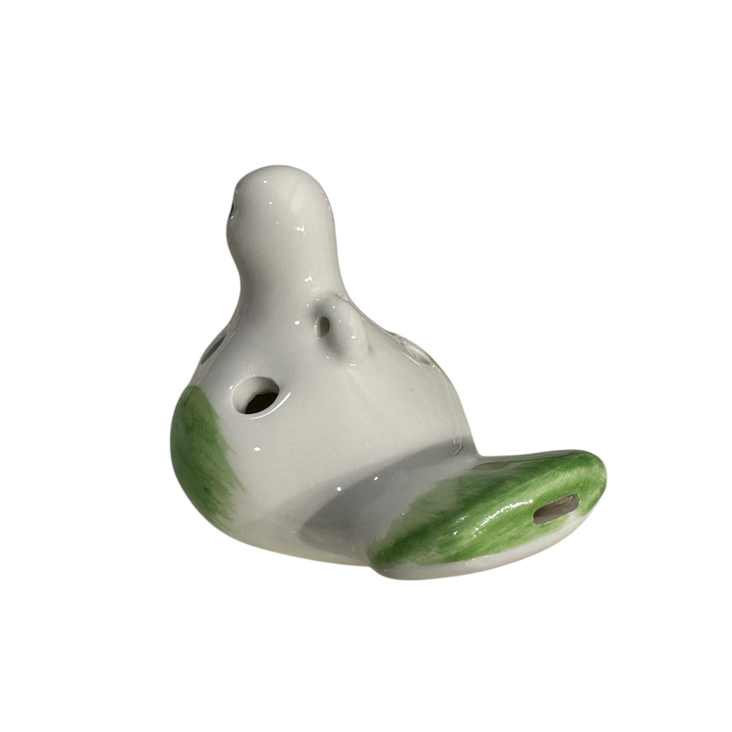 Ceramic Bird Water Whistle – Green Wing