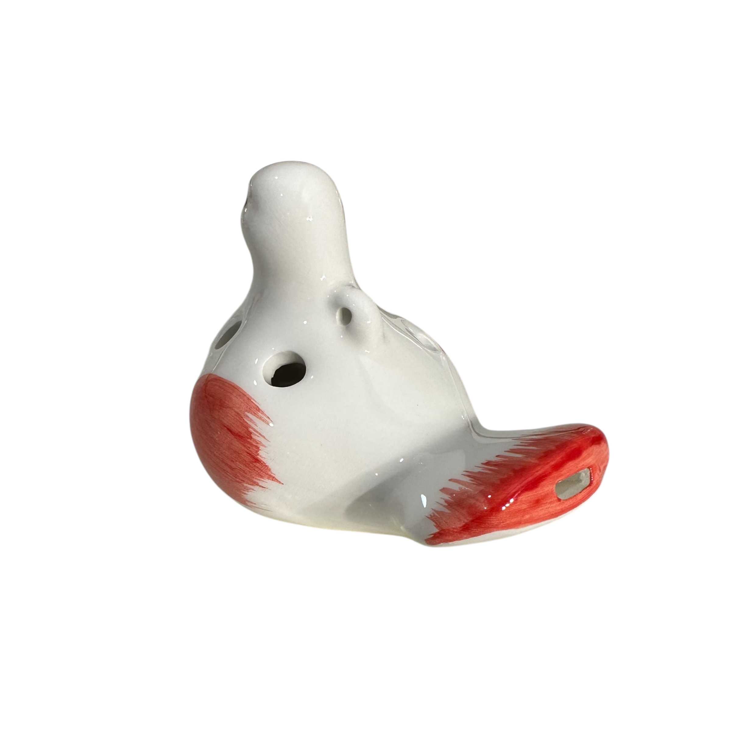 Ceramic Bird Water Whistle – Red Wing