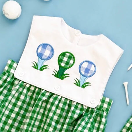 Hole-in-one First Birthday Boys Reversible Golf Bubble