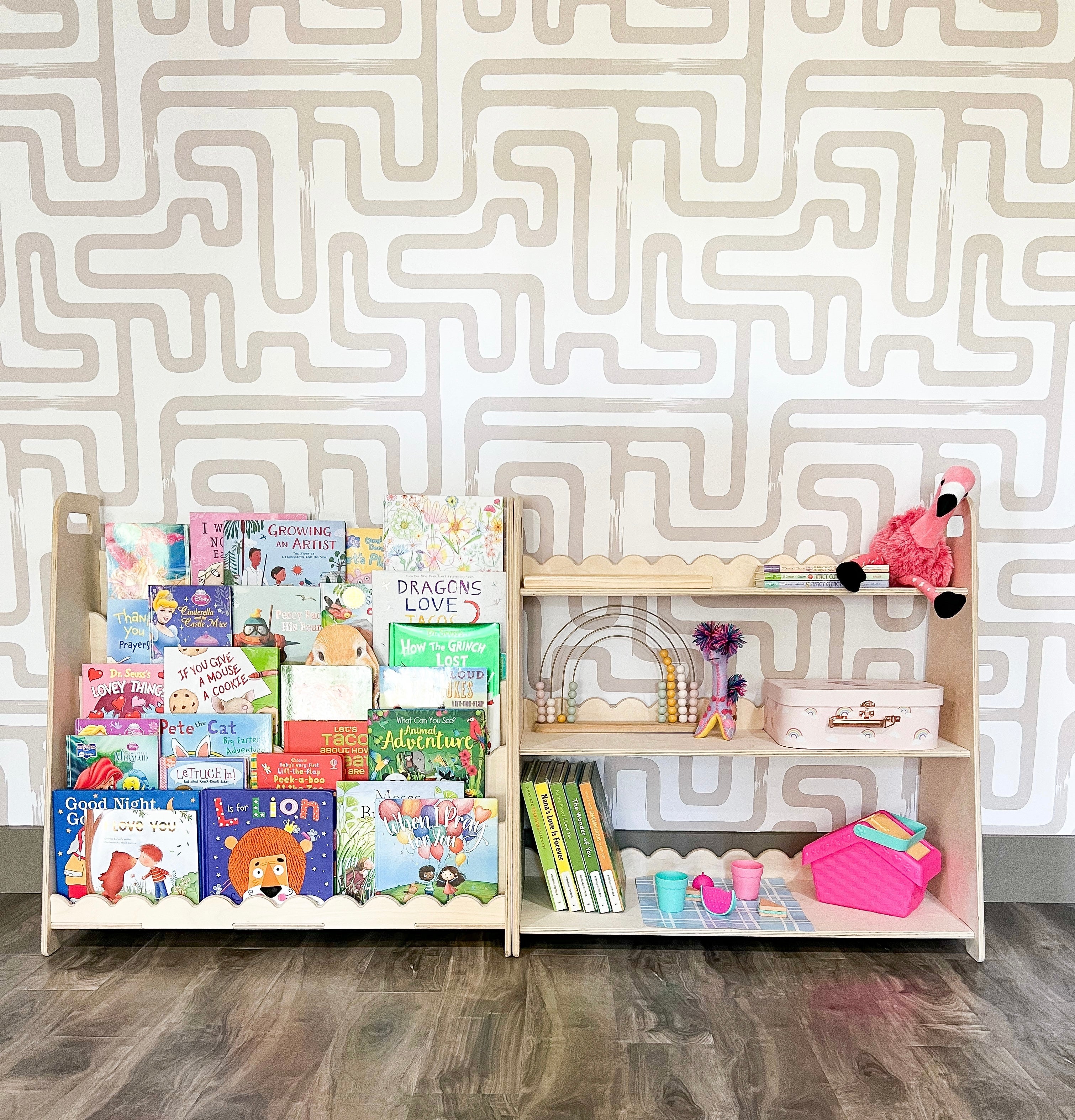 Ray+roy- Scalloped Toy Shelf + Bookshelf