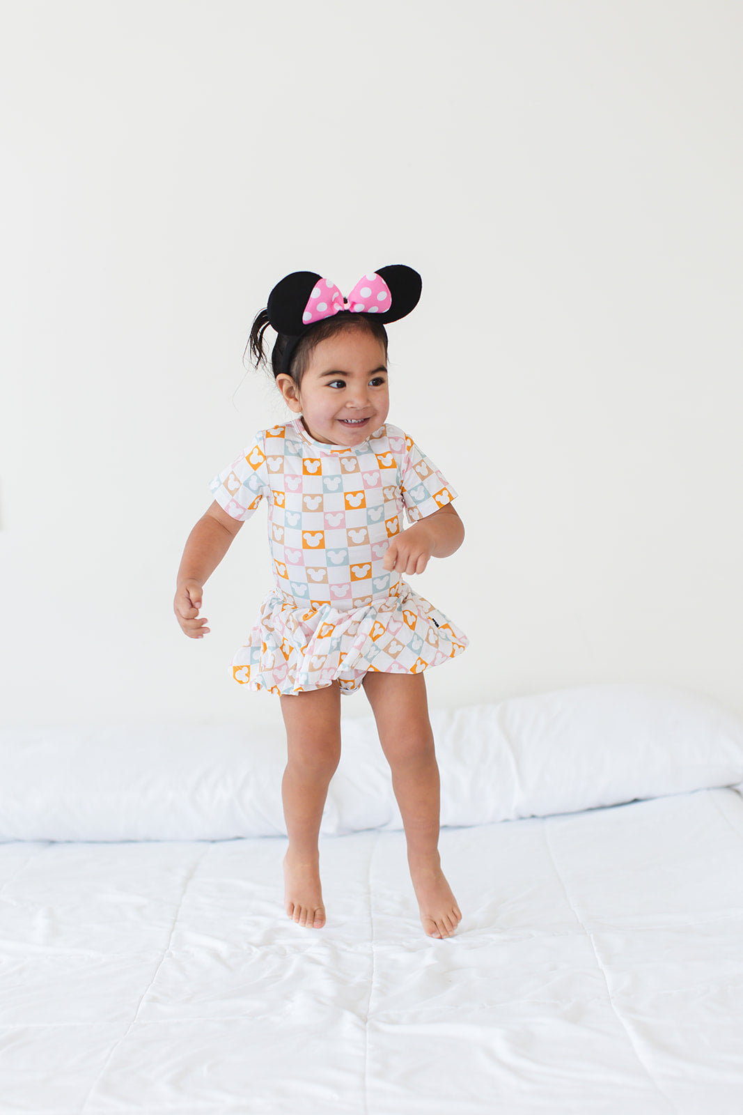 Checkerboard Charm - Bodysuit Dress