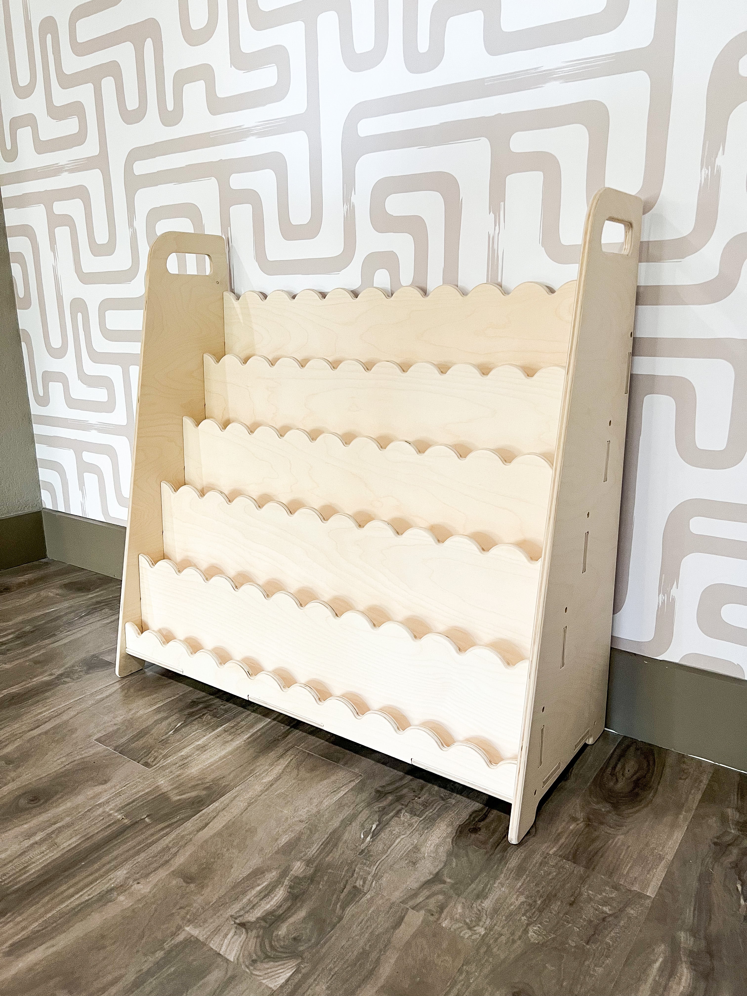 Ray+roy- Scalloped Toy Shelf + Bookshelf