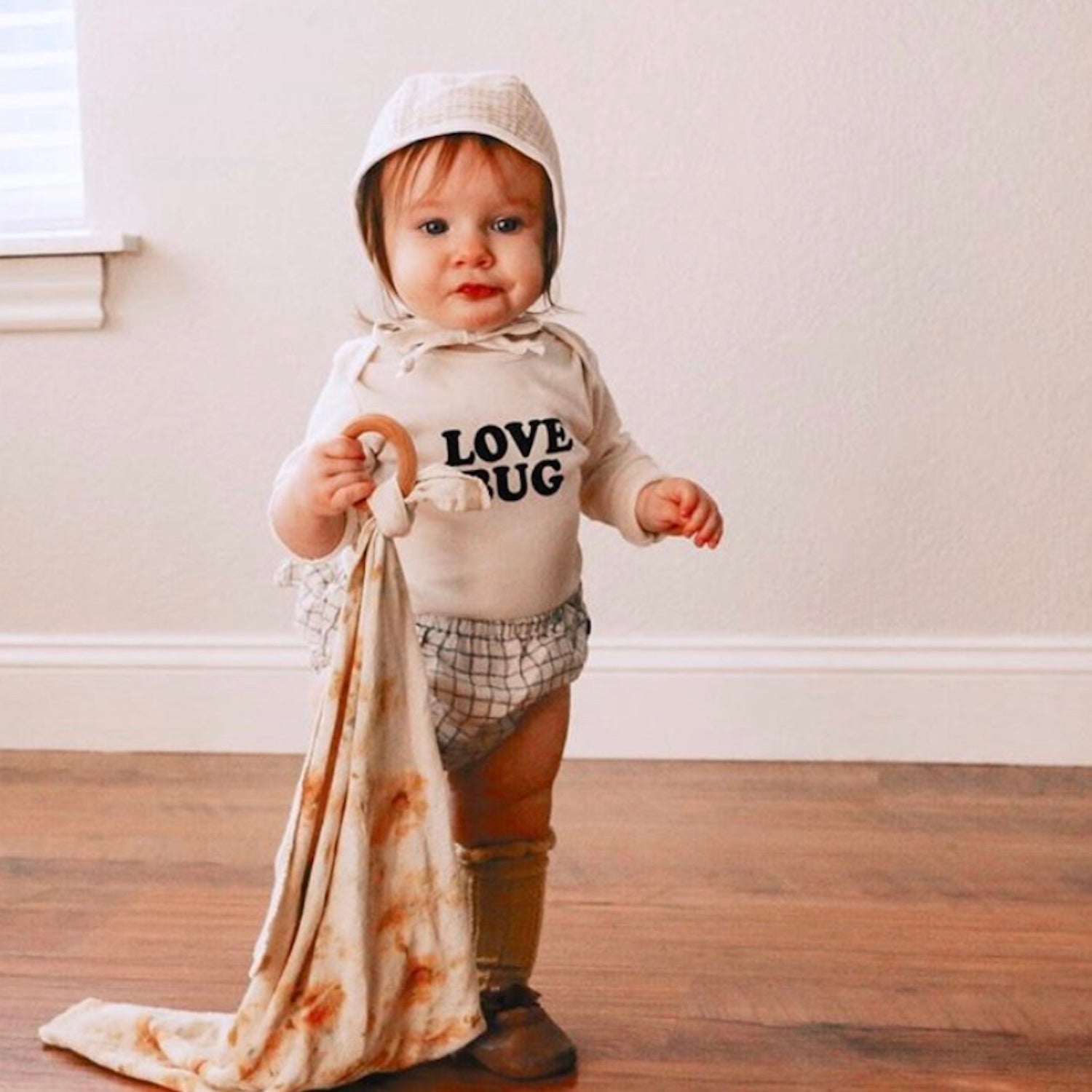 Love Bug - Long Sleeve Organic Cotton Bodysuit