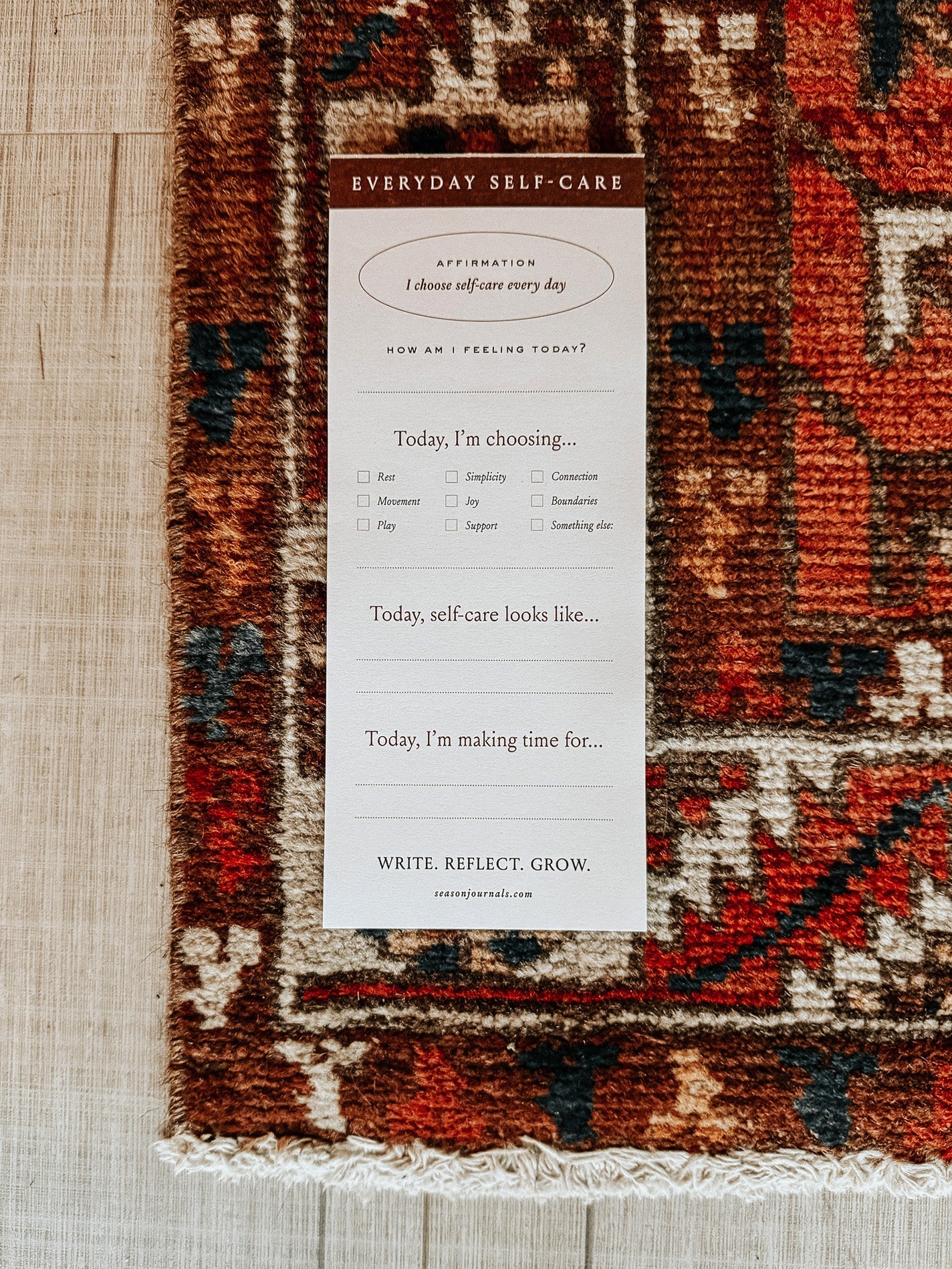 Everyday Self-care Notepad