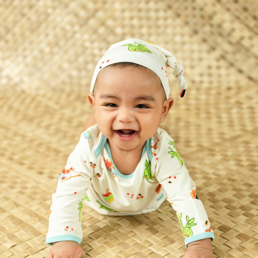 Island Mixed Plate Bamboo Knotted Hat