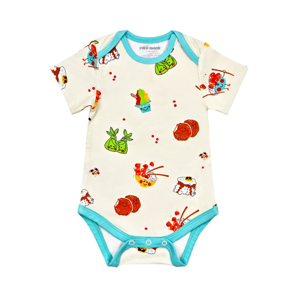 Island Mixed Plate Bamboo Onesie