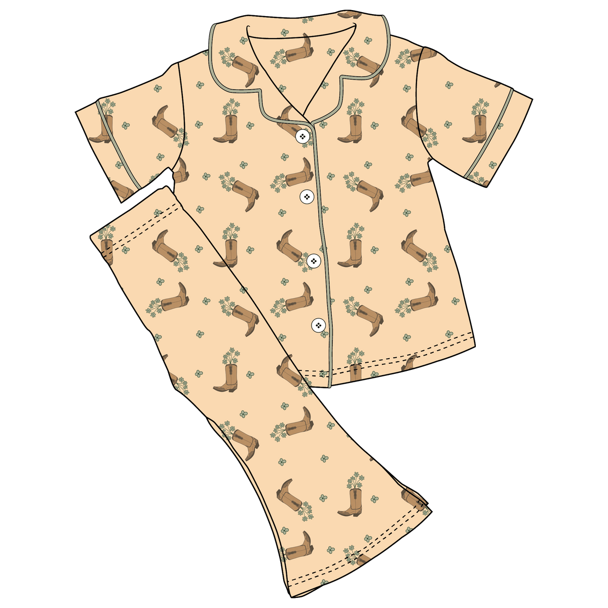 Indiana Bamboo Girls Luxe Lounge Set (pre-order)