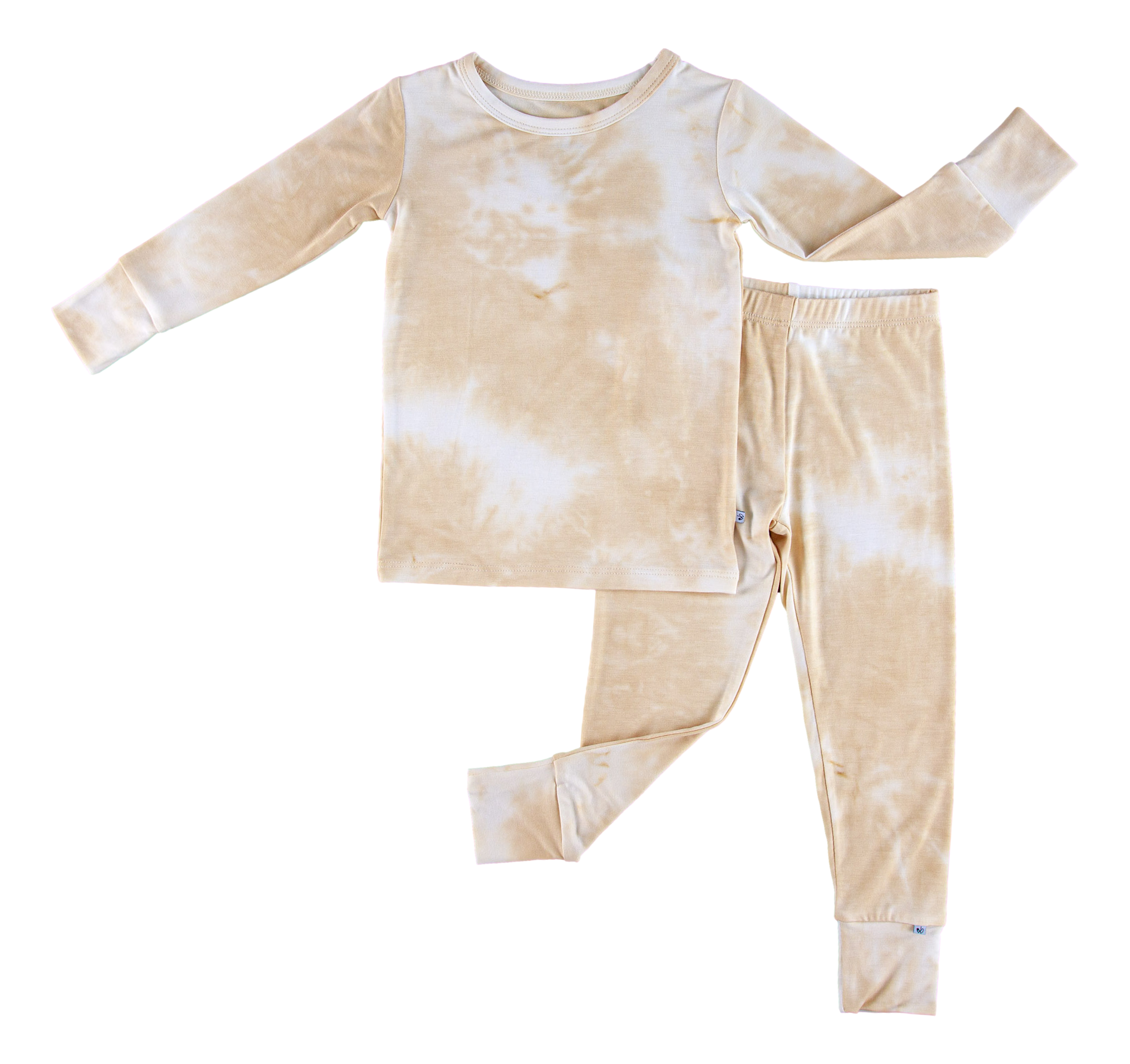 Ivory Tie-dye 2-piece Pajamas