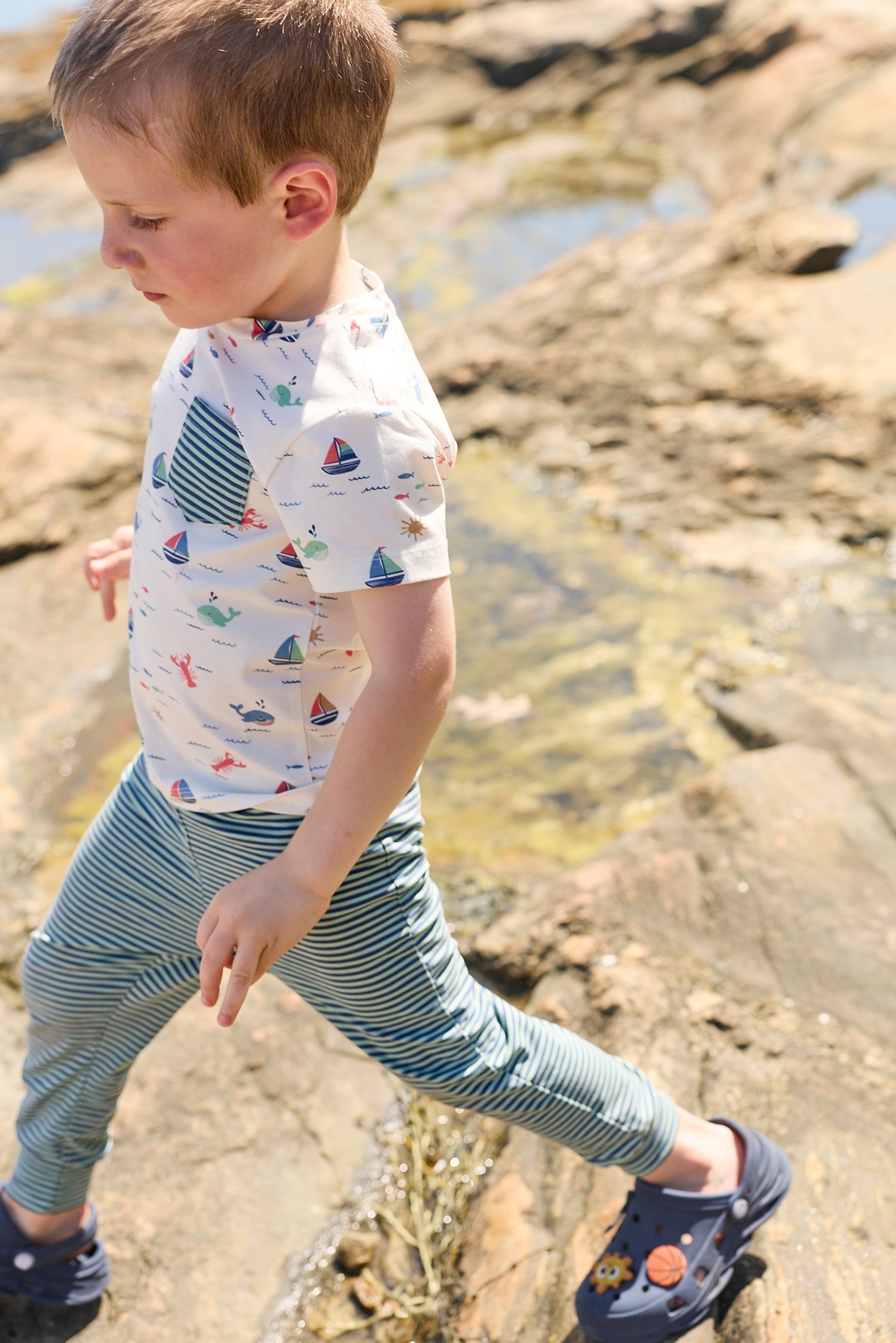 Jogger - Harbor Blue Stripe