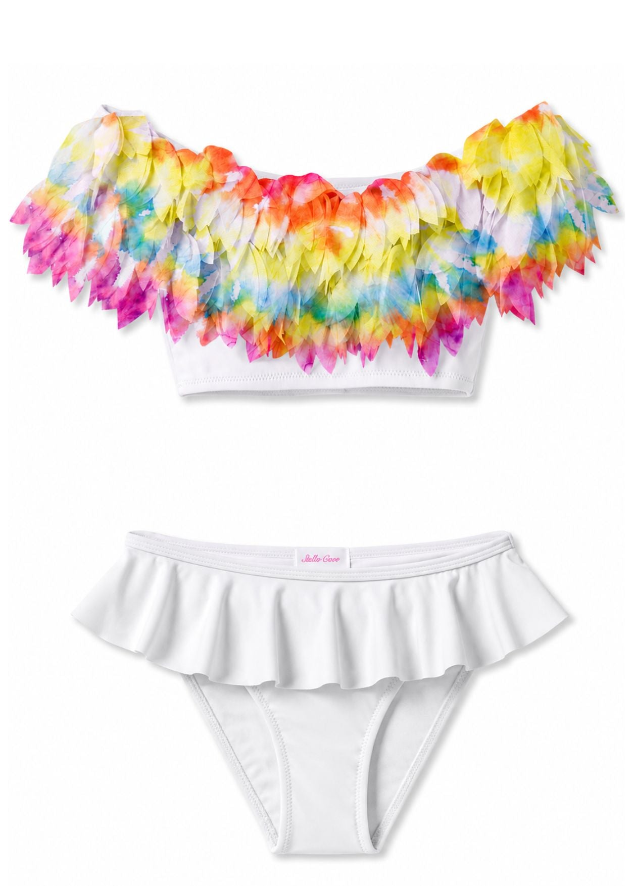 I Love You Forever Petals White Bikini