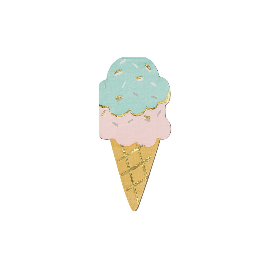 Coterie Ice Cream Cone Napkins