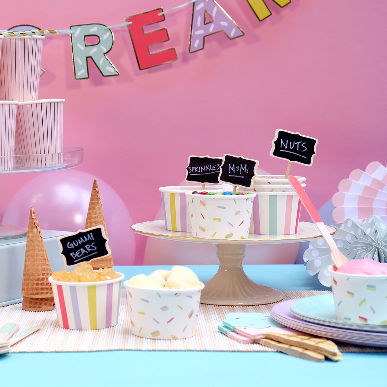 Coterie Ice Cream Cone Napkins - Thumbnail 3