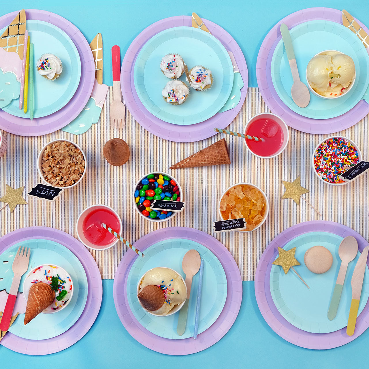 Ice Cream Cone Napkins (25 Per Pack)