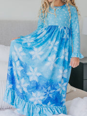 Snowflake Ice Princess Lounge Gown