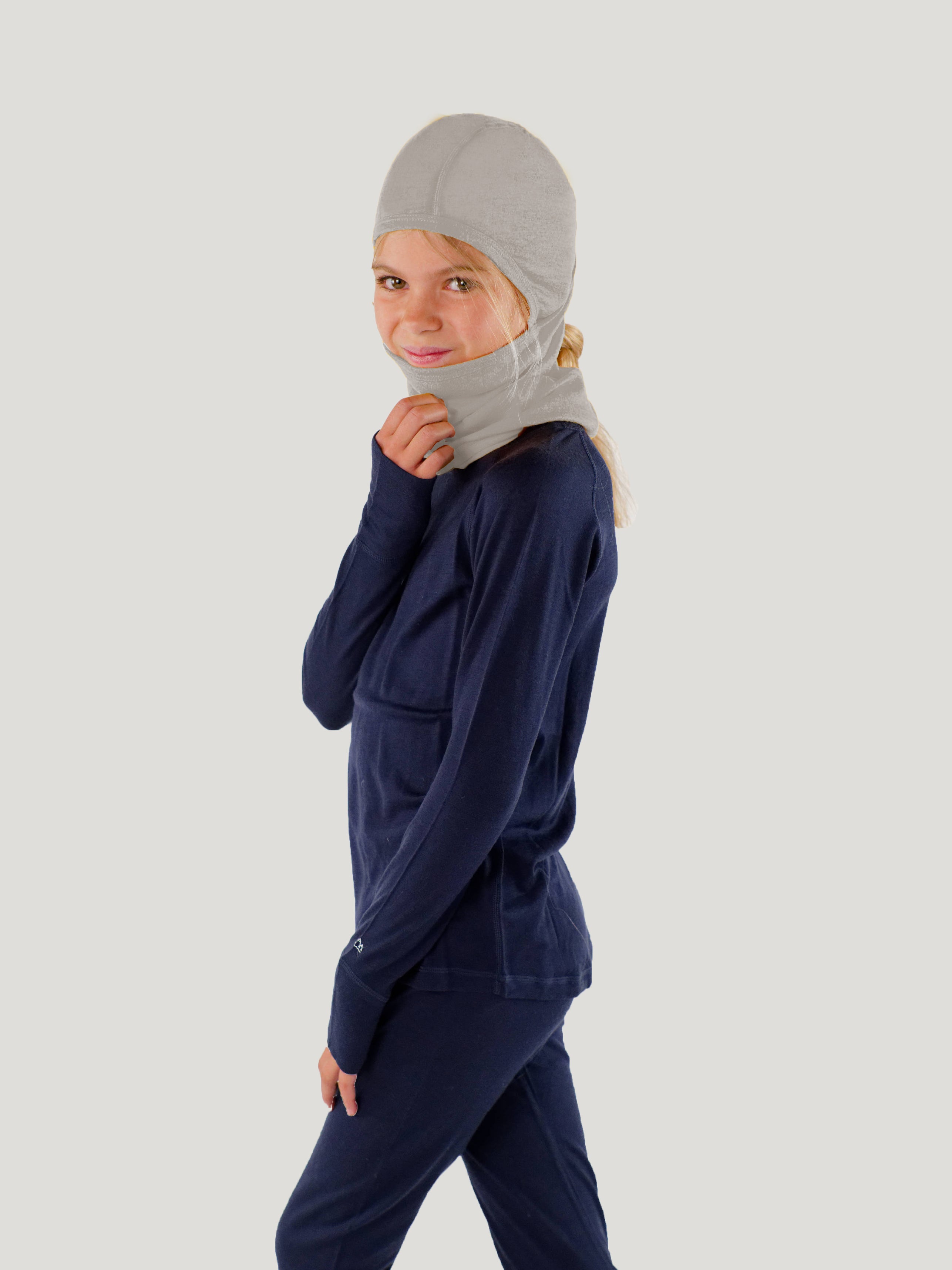 Merino Balaclava With Ponytail Hole – All Ages