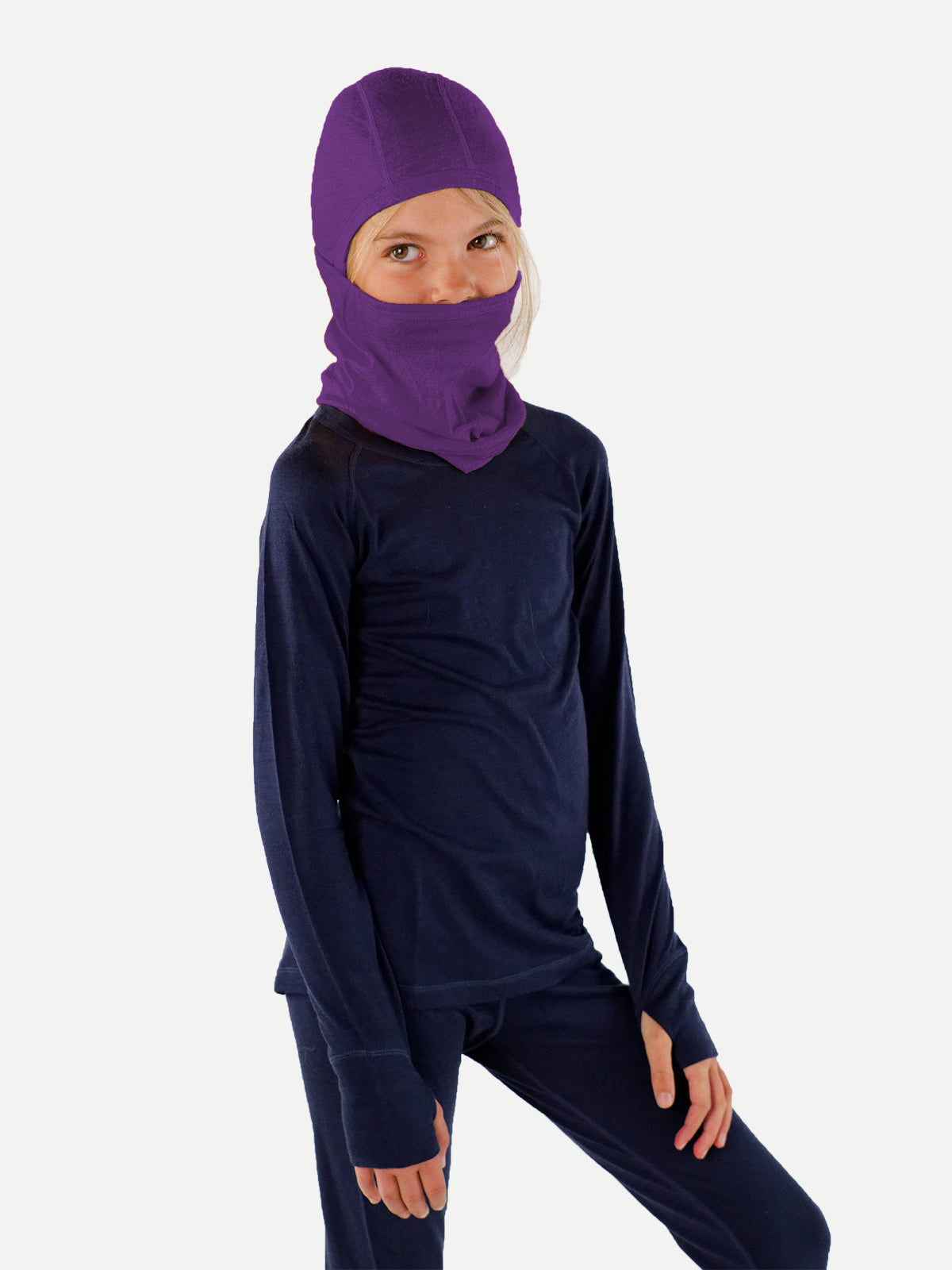 Merino Balaclava With Ponytail Hole – All Ages
