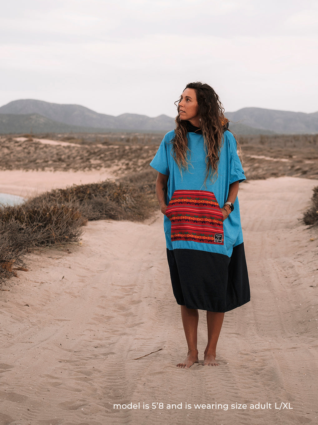 X Surreal Towel Poncho: Unisex