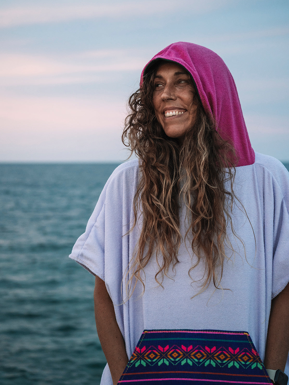 X Surreal Towel Poncho: Unisex
