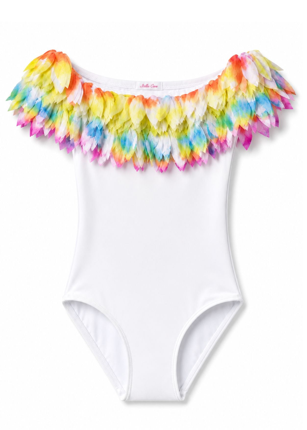 I Love You Forever Petals White Swimsuit