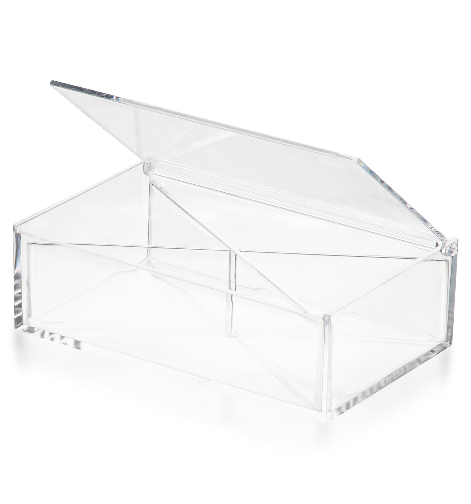 Clear Acrylic Boxes 6.3''x3.94''x1.97'' 4 Pack