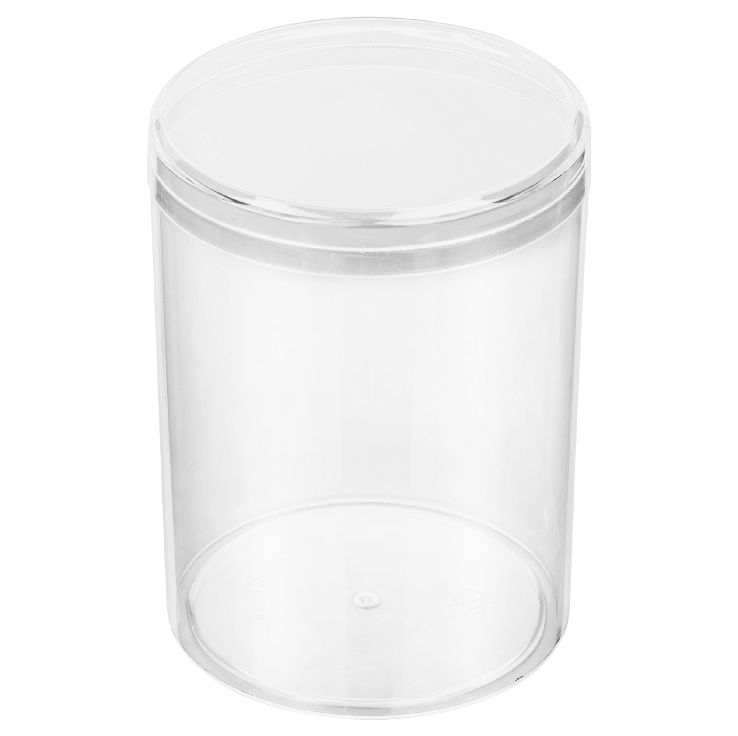 Clear Acrylic Boxes Round 2.75"x3.75" 24 Pack