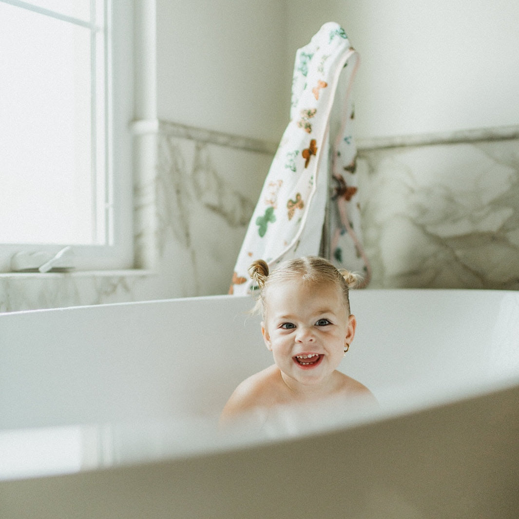 Toddler Hooded Towel - Butterflies