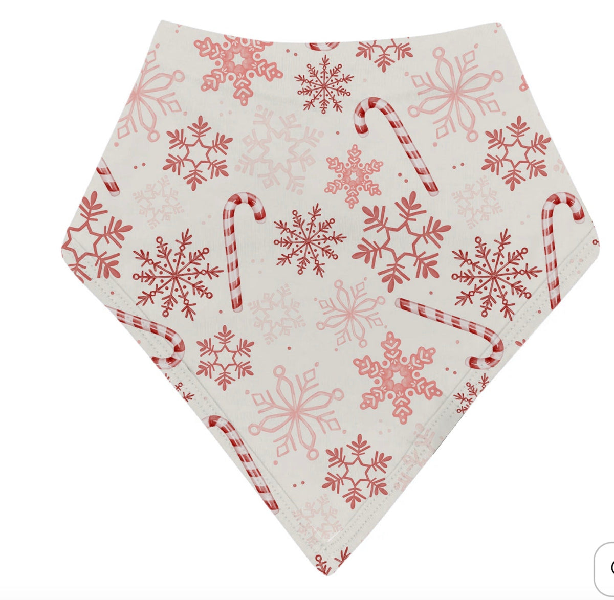 My First Candy Cane: Bamboo Bib In Blue & Peach
