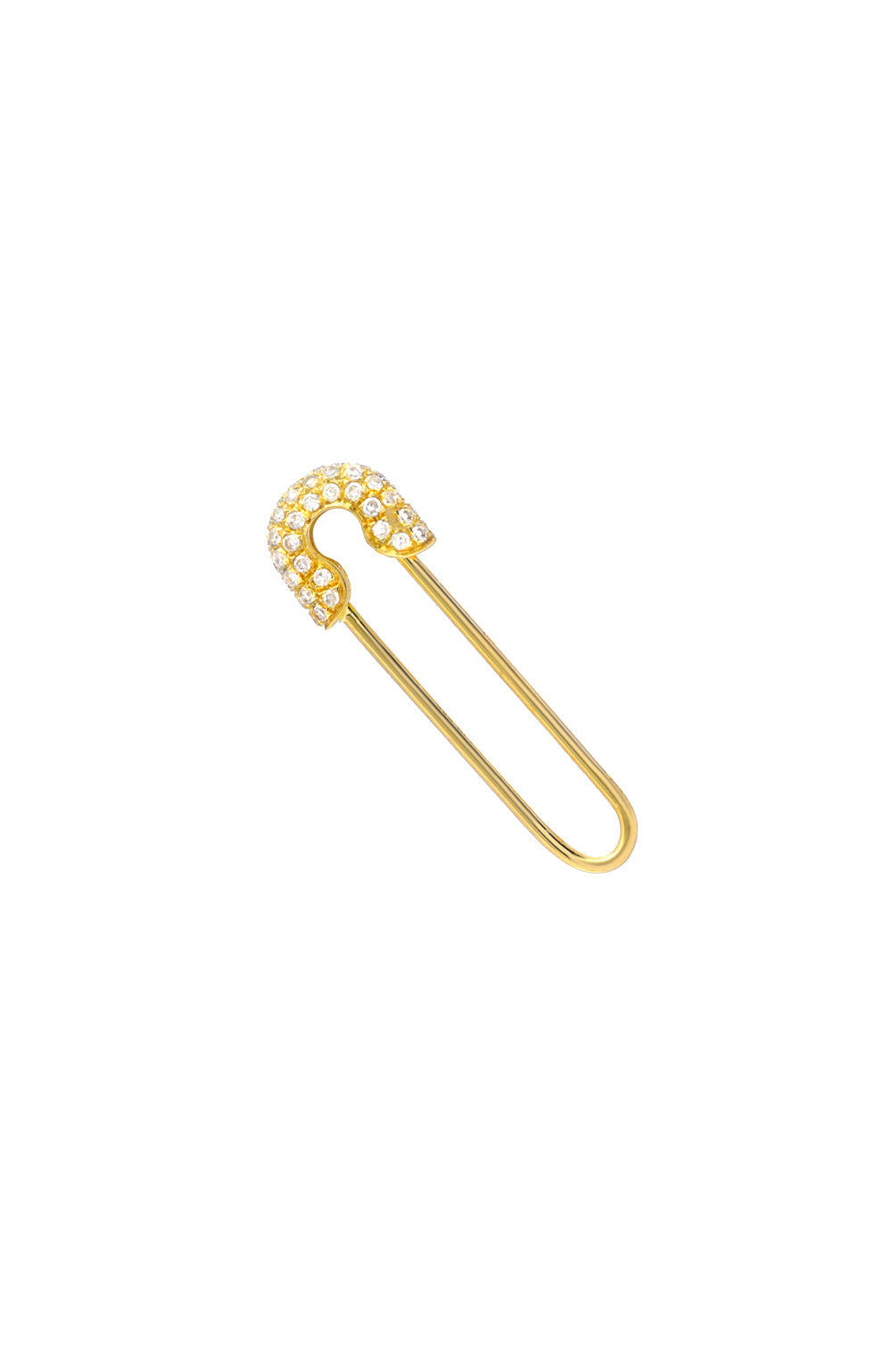 Diamond Safety Pin Pendant