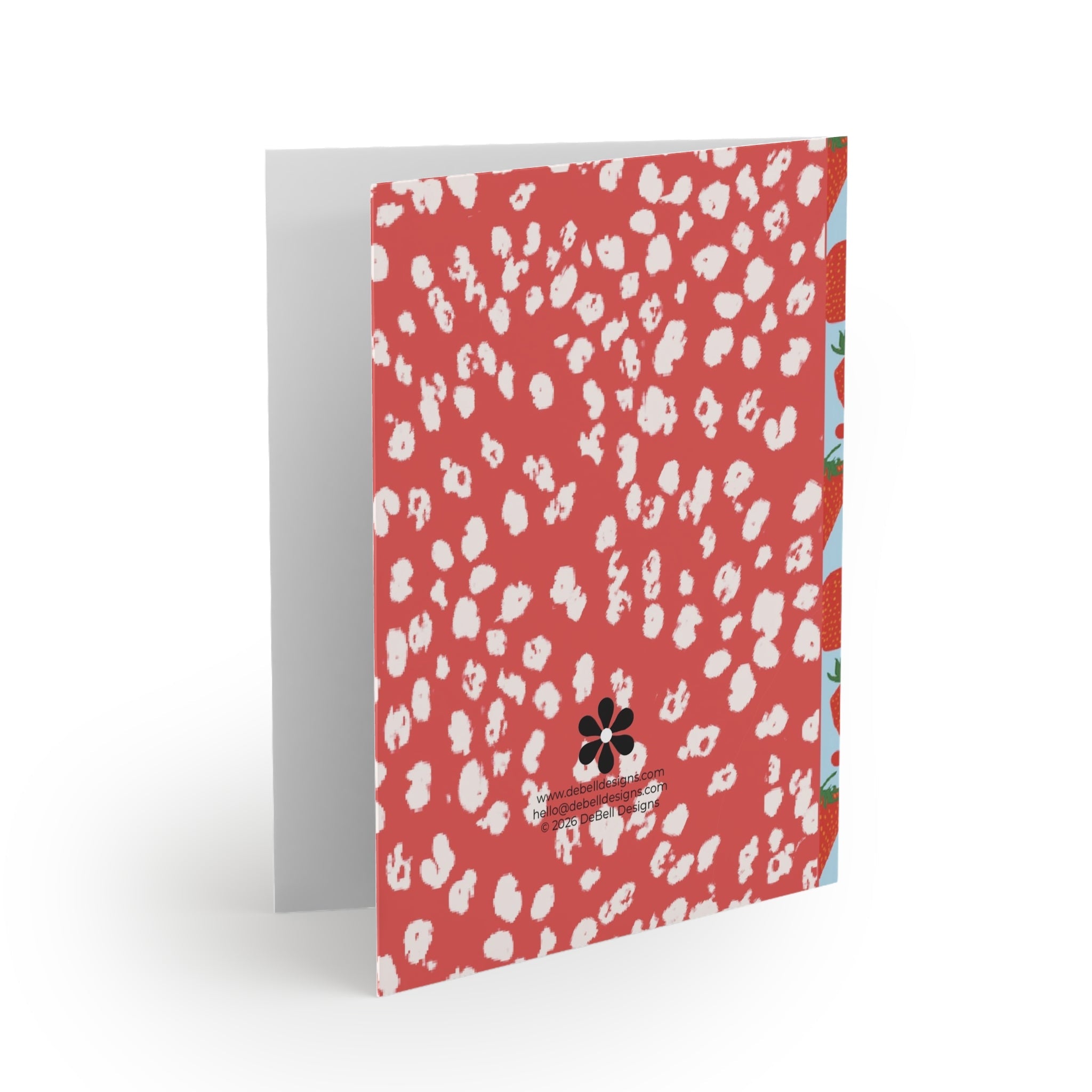 “i Am Here For You” Strawberry Greeting Card
