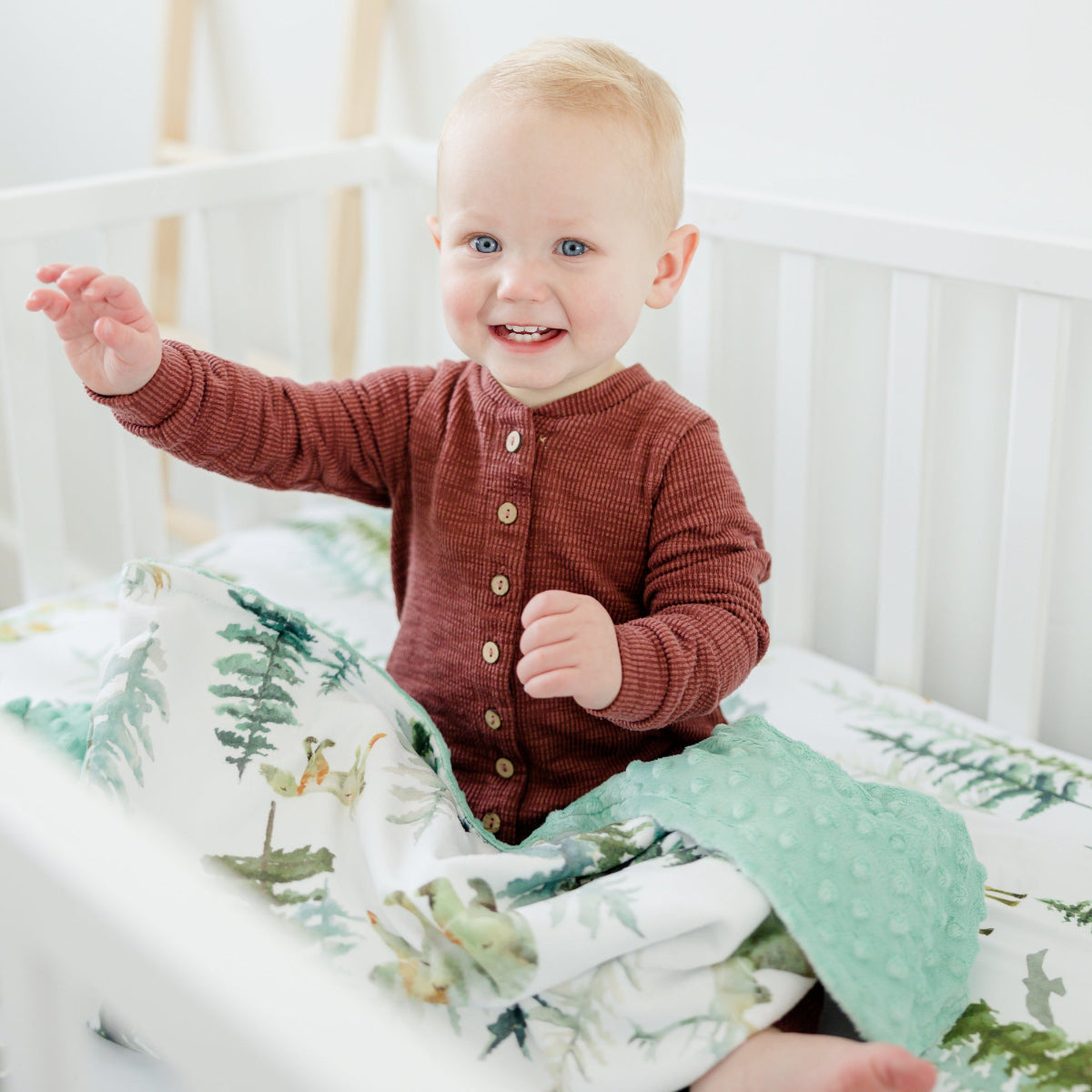 In The Woods Minky Baby Blanket