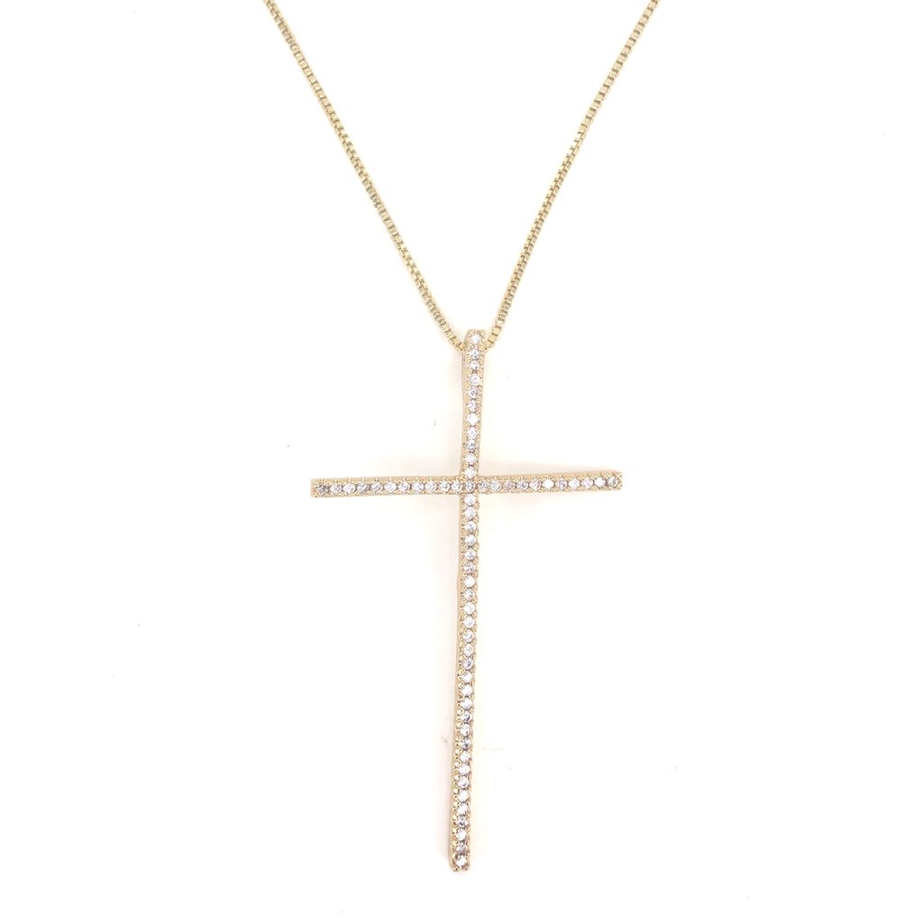 Moriah Cz Cross Necklace