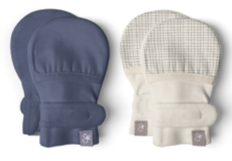 Stay On 2-pack Mitts | Indigo + Gridlock