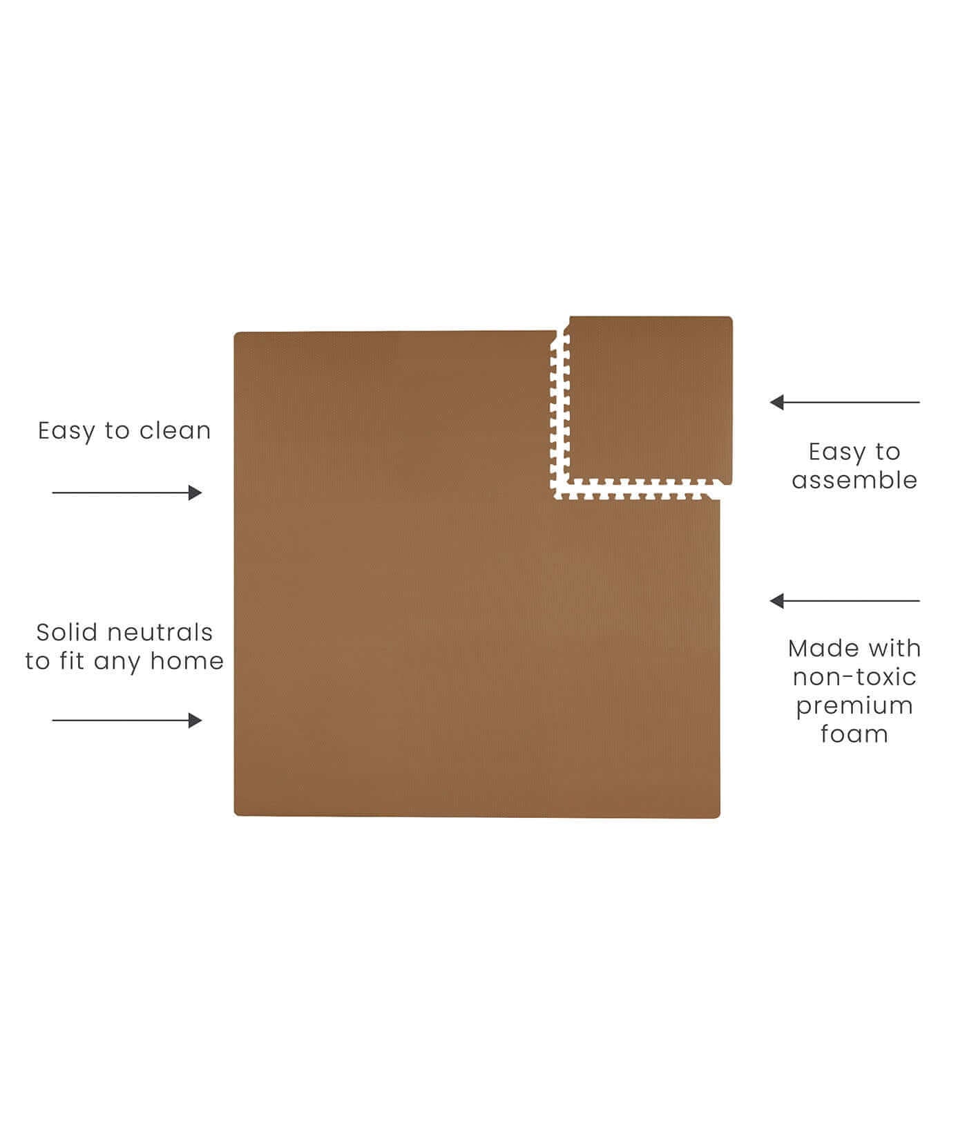 Classic Foam Playmats | Camel