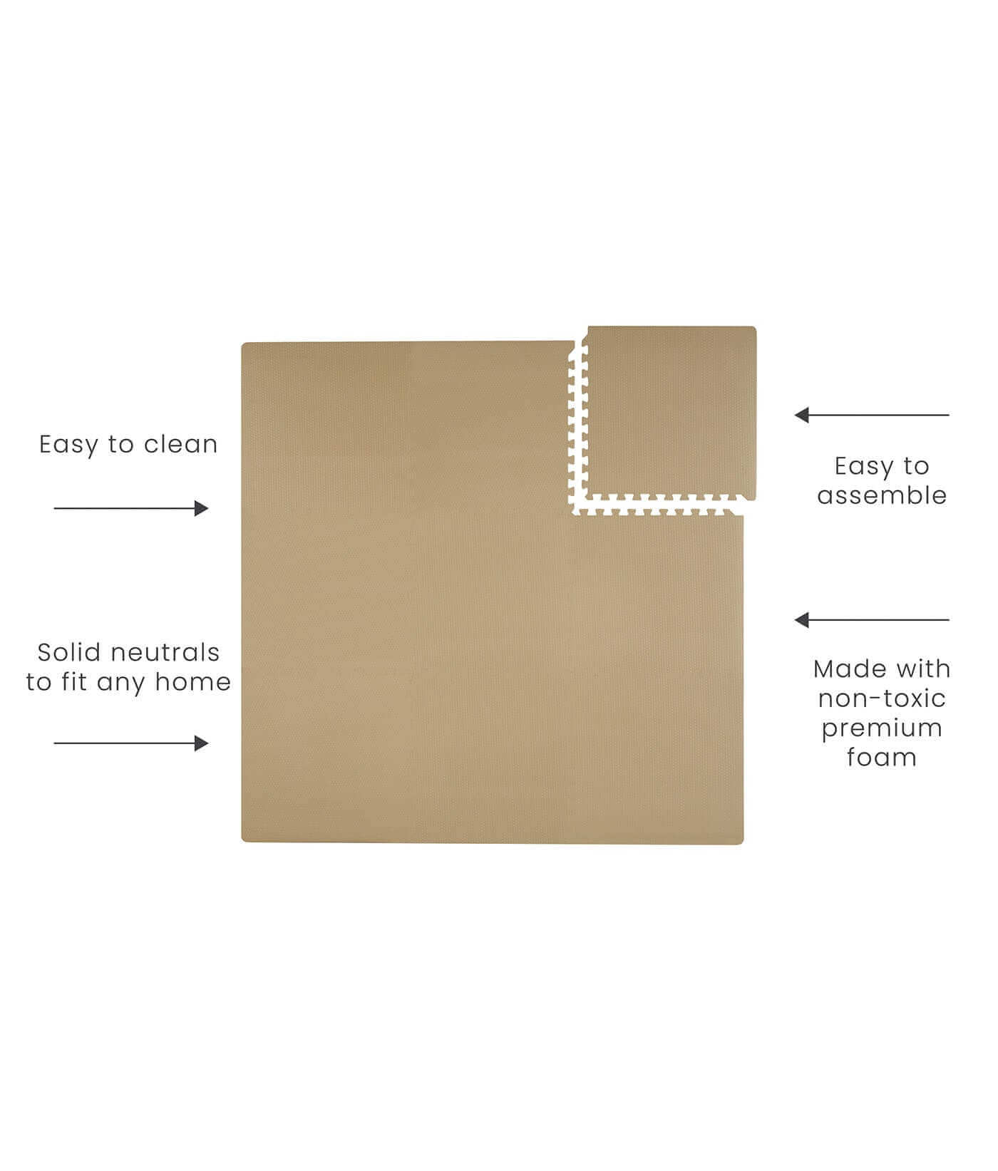 Classic Foam Playmats | Sandstone