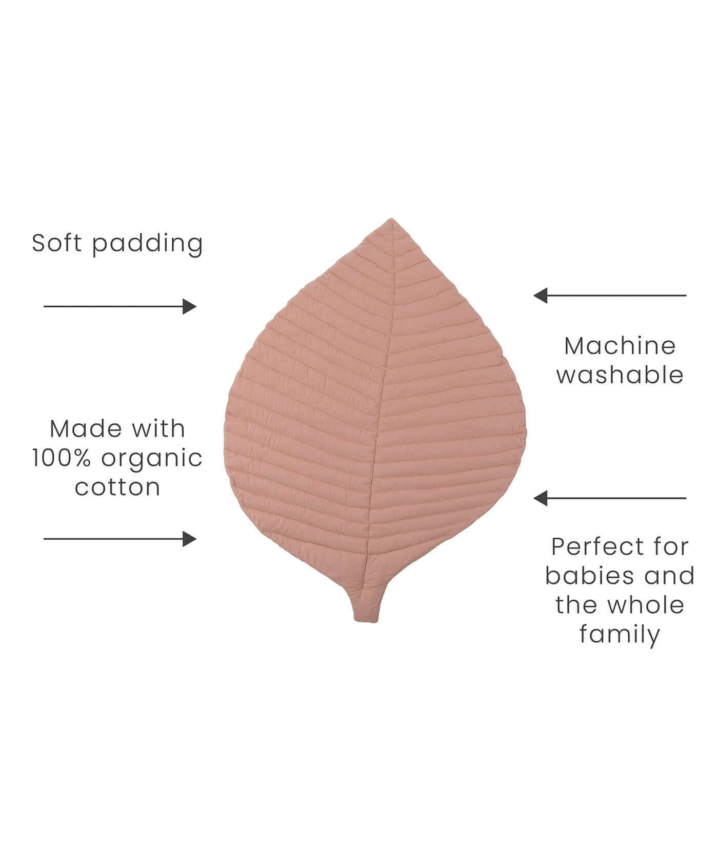 Premium Leaf Organic Cotton Playmats | Sea Shell