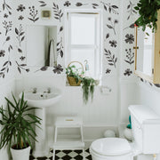 Inked Florals Wall Decals