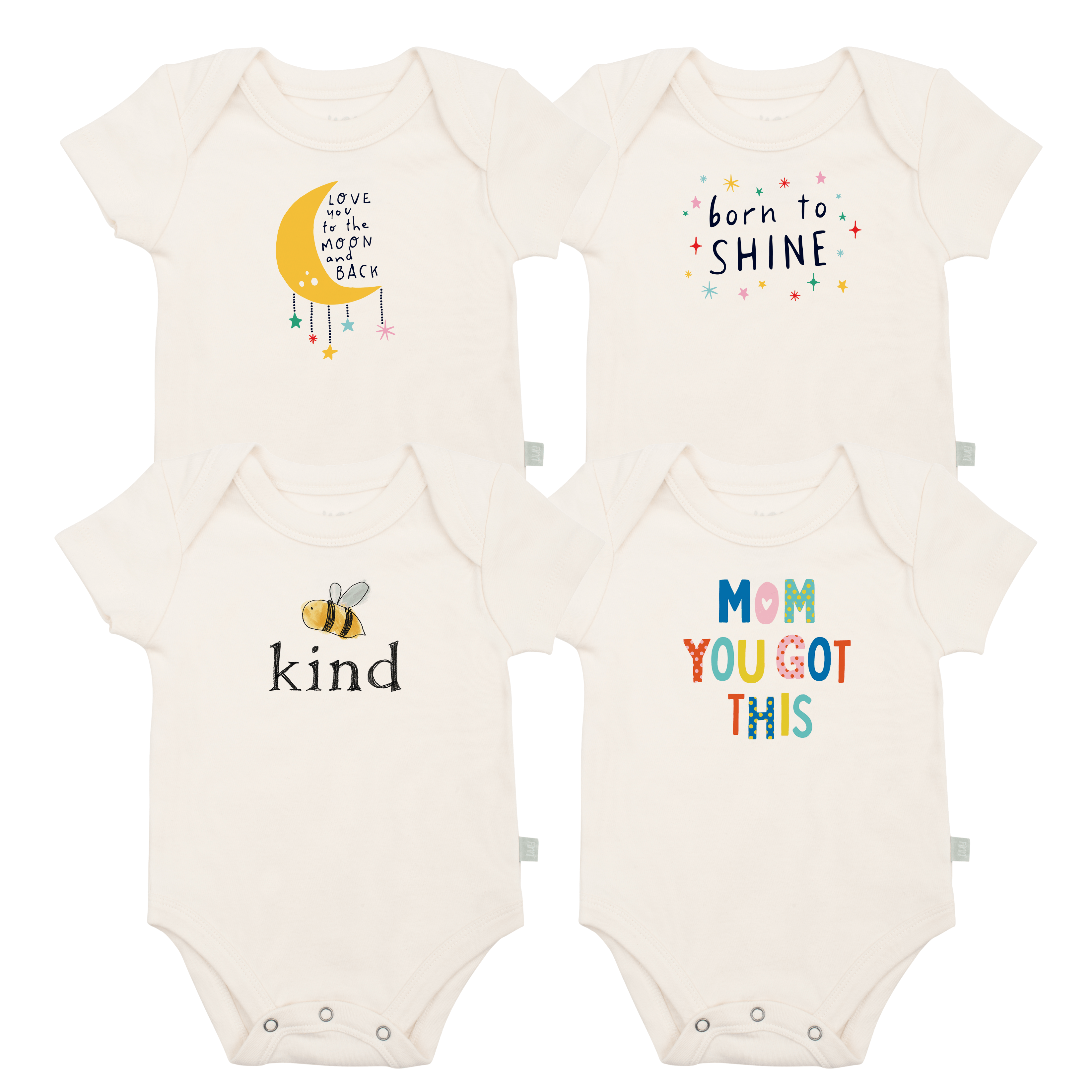 Graphic Bodysuit Set | Inspiring 4 Pack + 1 Free