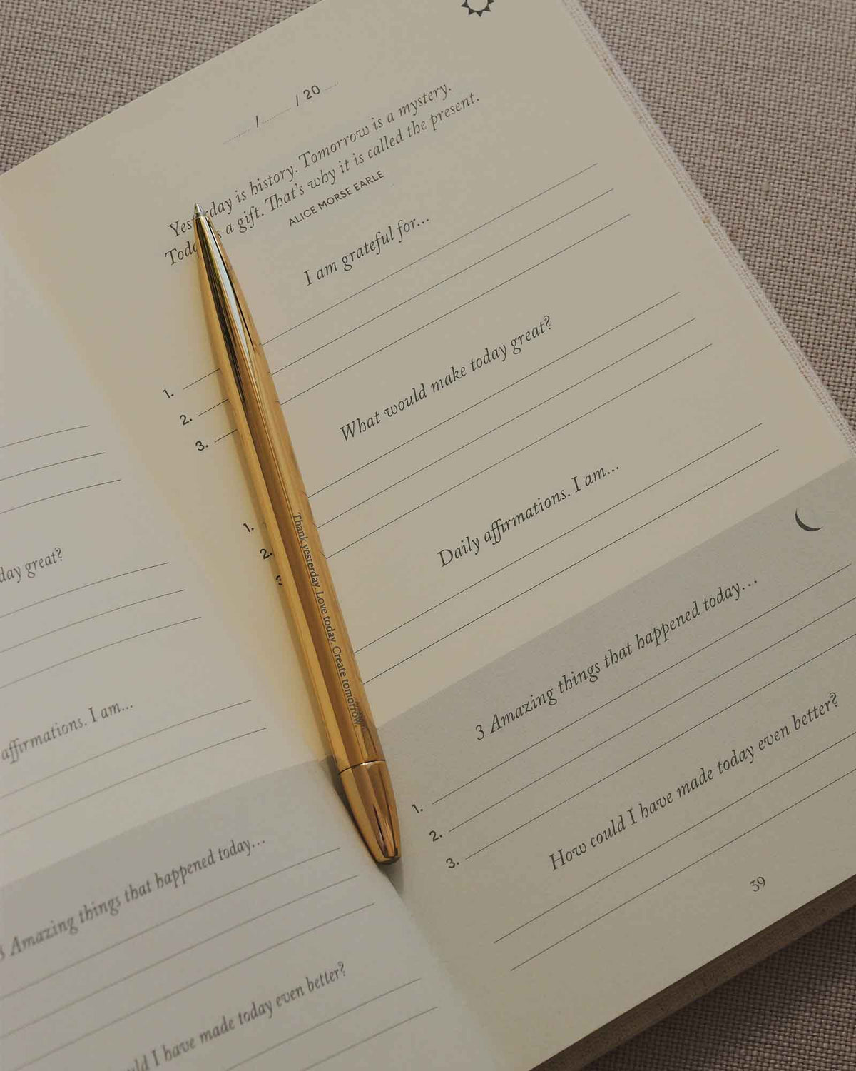 24k Gold Engraved Create Pen