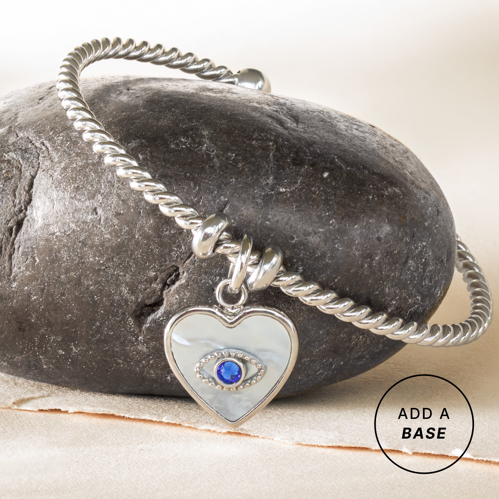 Evil Eye heart Interchangeable Charm