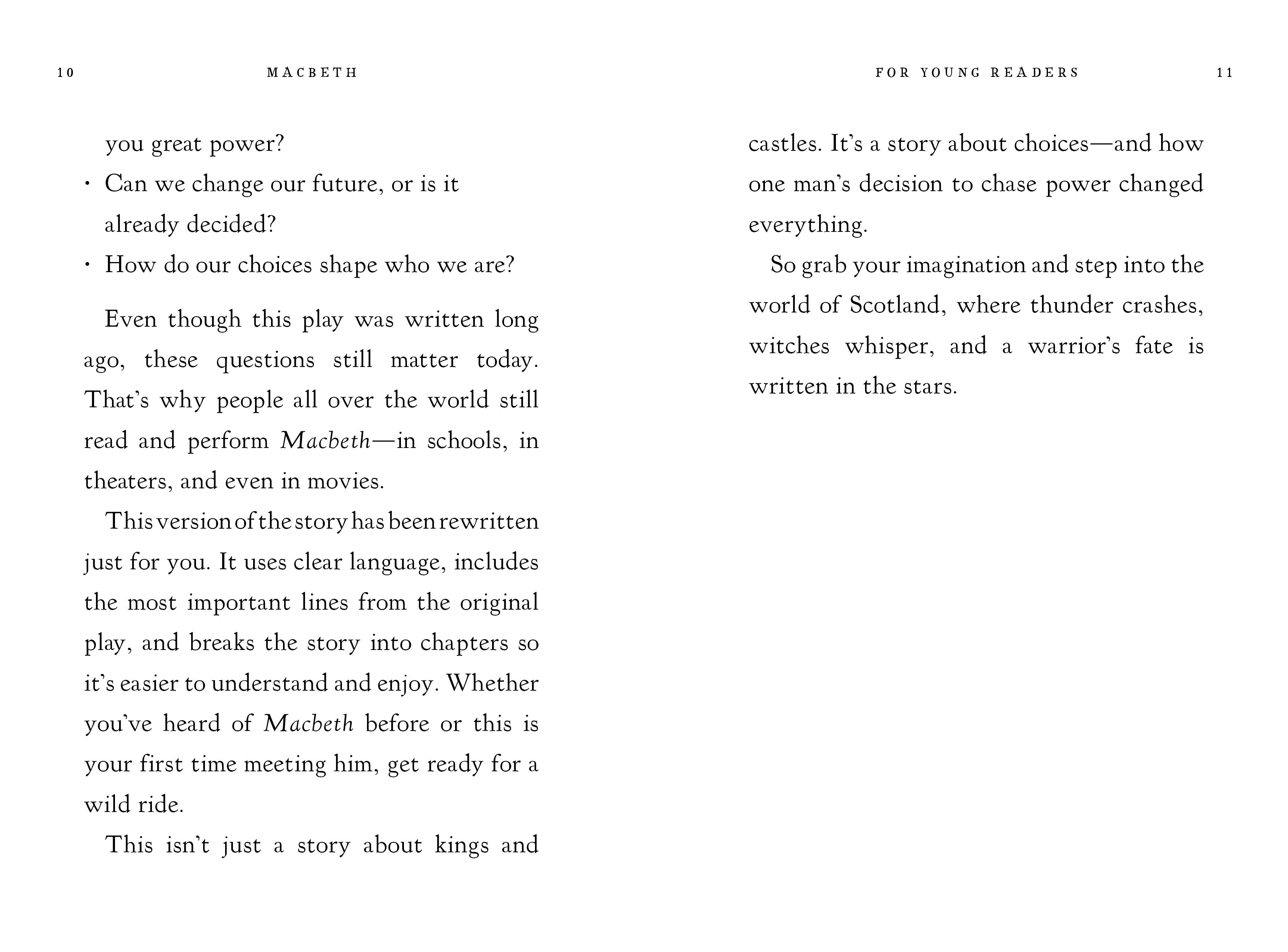 Macbeth For Young Readers