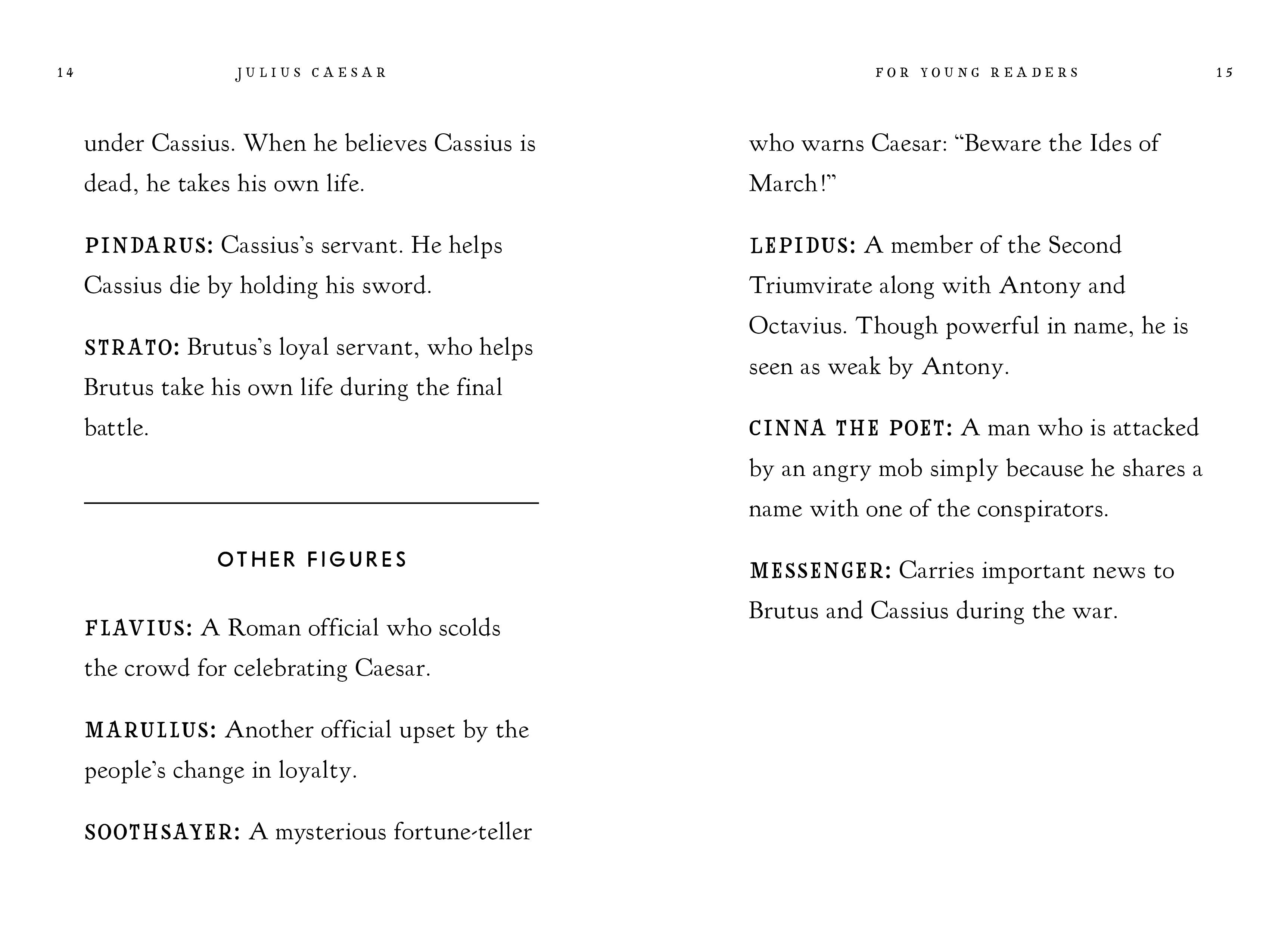 Julius Caesar For Young Readers