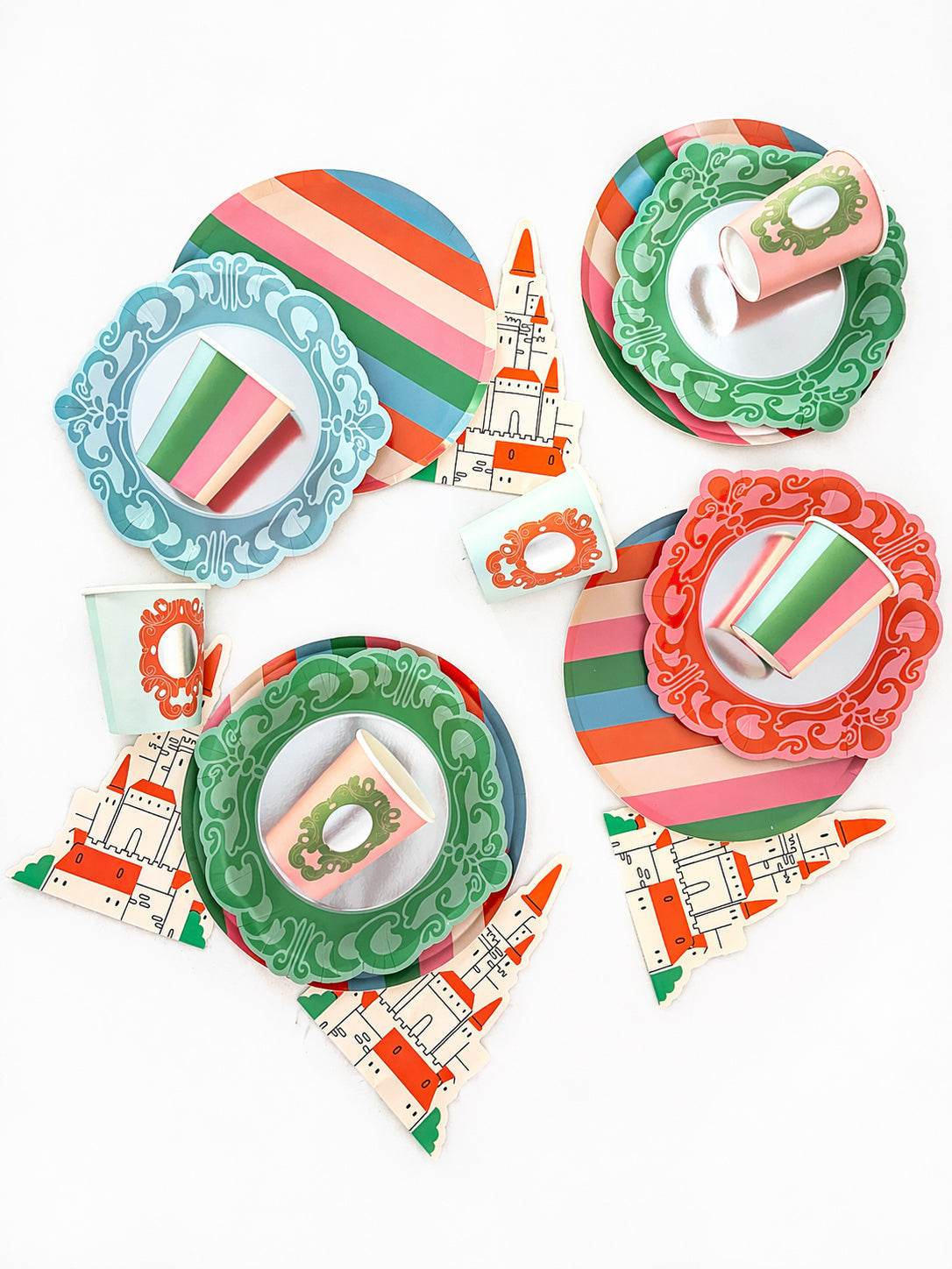 Princess Party Pack For 12 | Royal Princess Theme Tableware Kit | Pop Party Supplies