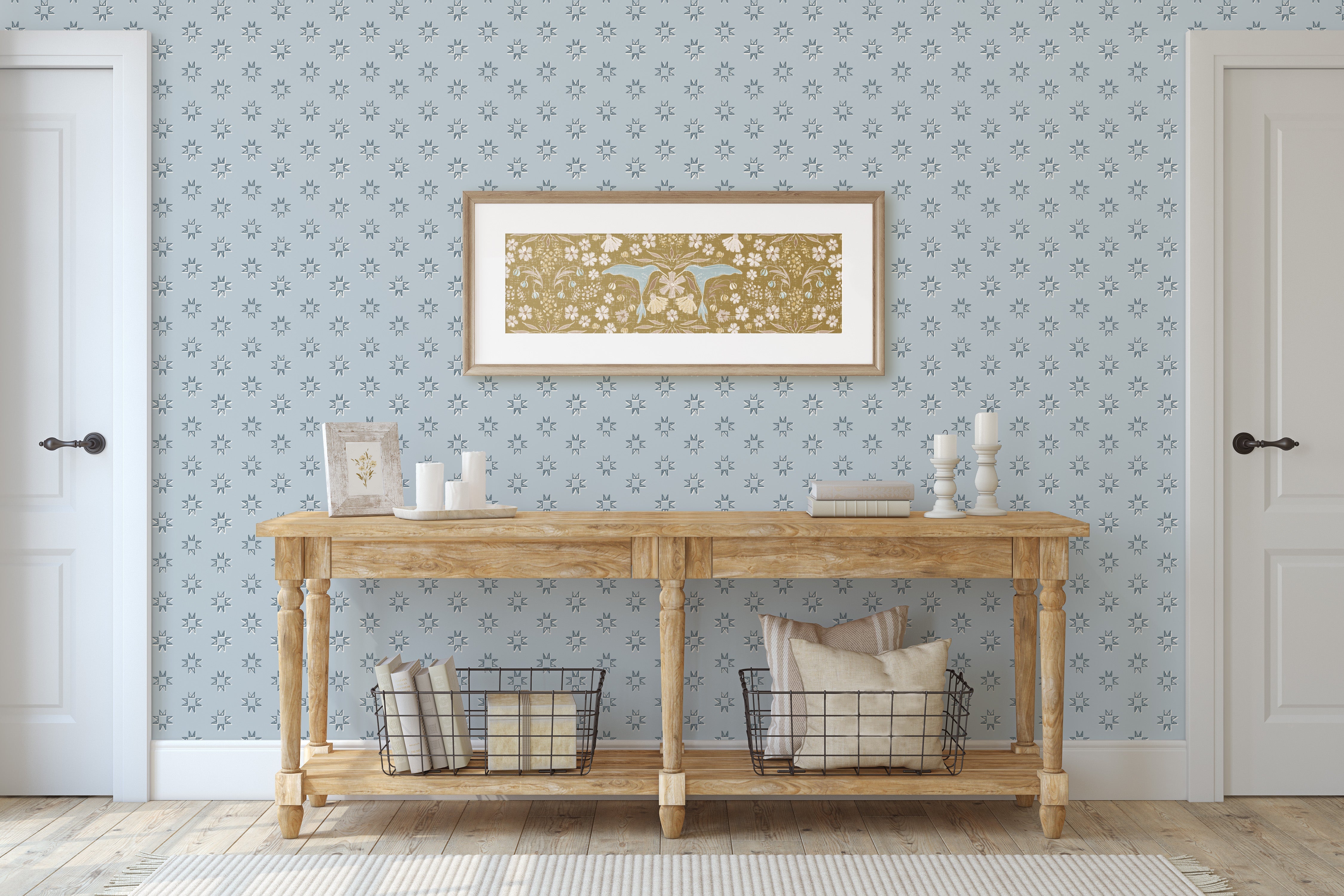 Iris Wallpaper By Melissa Johnson Design