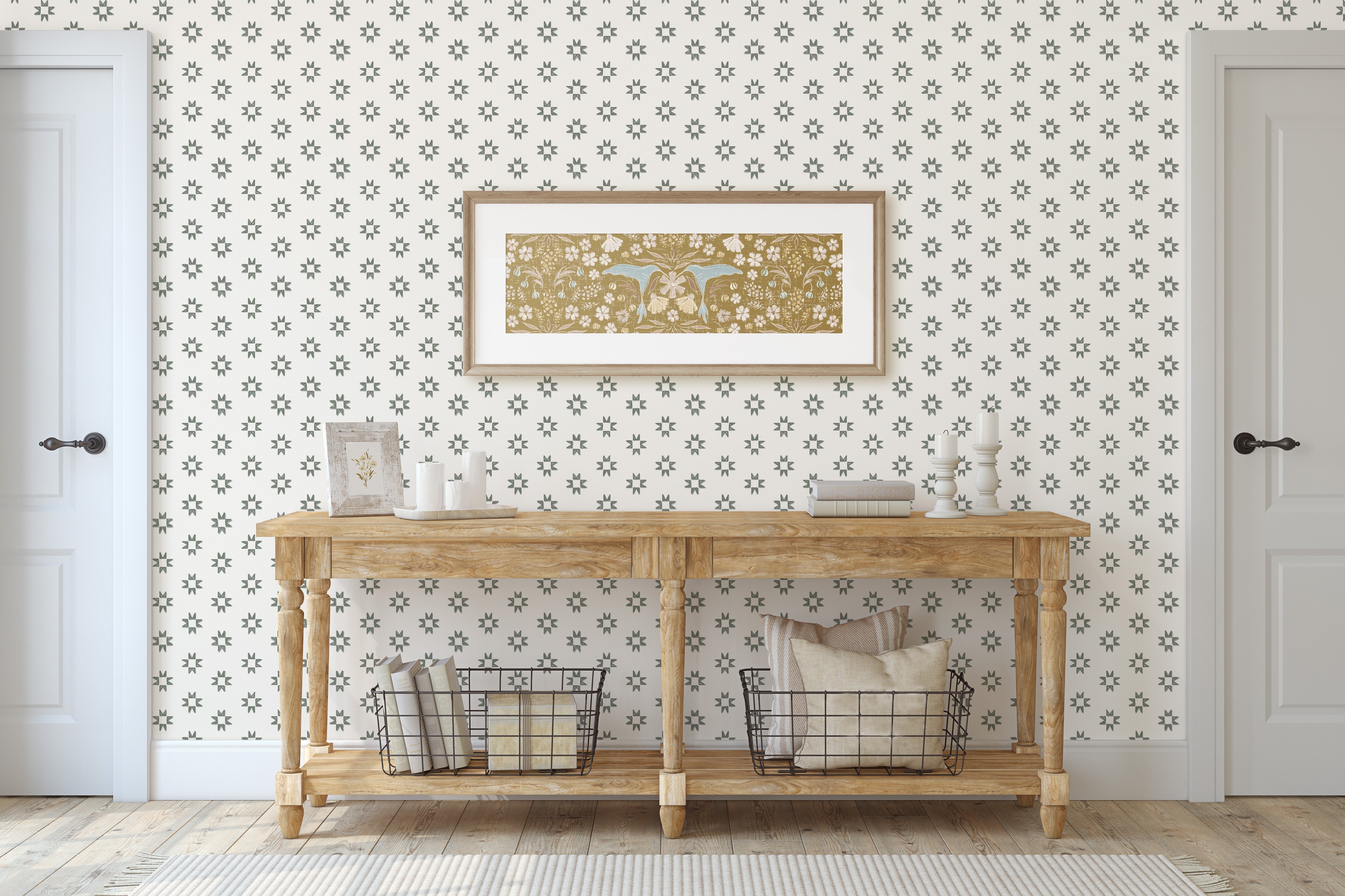 Iris Wallpaper By Melissa Johnson Design