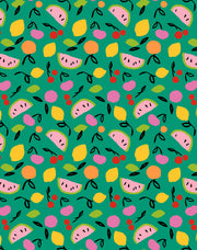 'island Fruits' Wallpaper By Tea Collection - Emerald