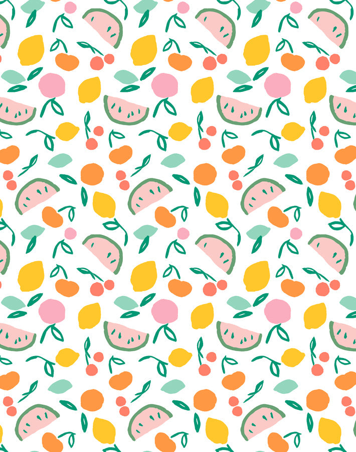 'island Fruits' Wallpaper By Tea Collection - Melon Green