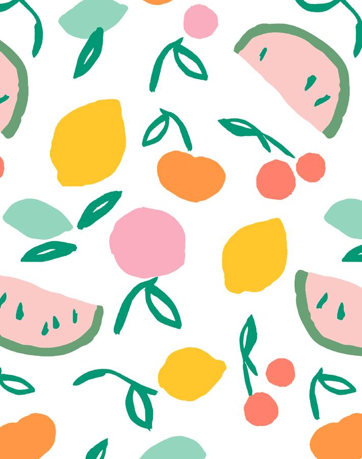 'island Fruits' Wallpaper By Tea Collection - Melon Green