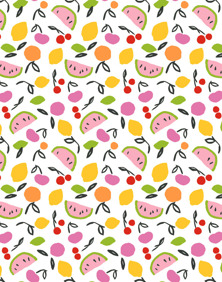 'island Fruits' Wallpaper By Tea Collection - Raspberry Lime